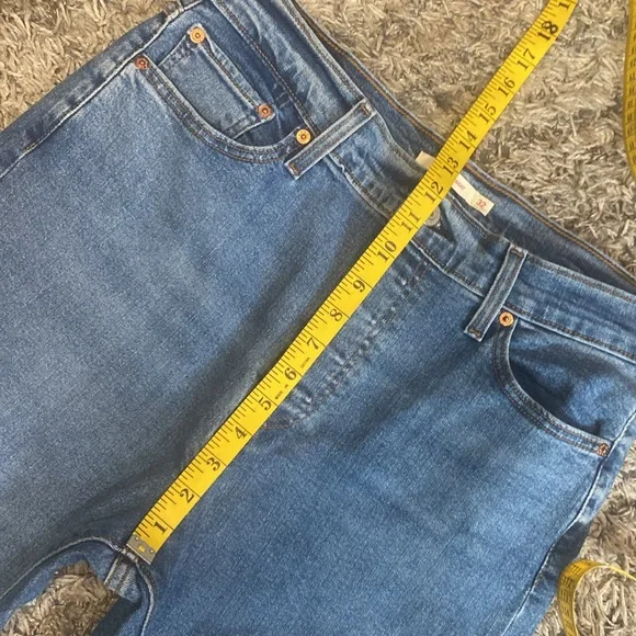 NWOT Levi’s womens wedgie straight Blue Denim Jeans sz 32 great condition - Picture 7 of 12